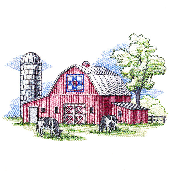 Classic Spring Barn Scene