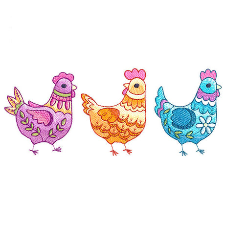 Textured and Fancy Chicken Trio