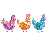 Textured and Fancy Chicken Trio