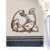 Mother Hen and Chicks Etching