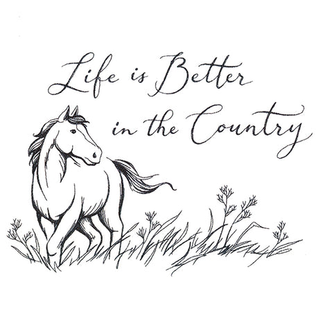 Life is Better in the Country Horse Scene