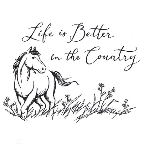 Life is Better in the Country Horse Scene