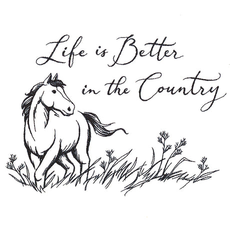 Life is Better in the Country Horse Scene