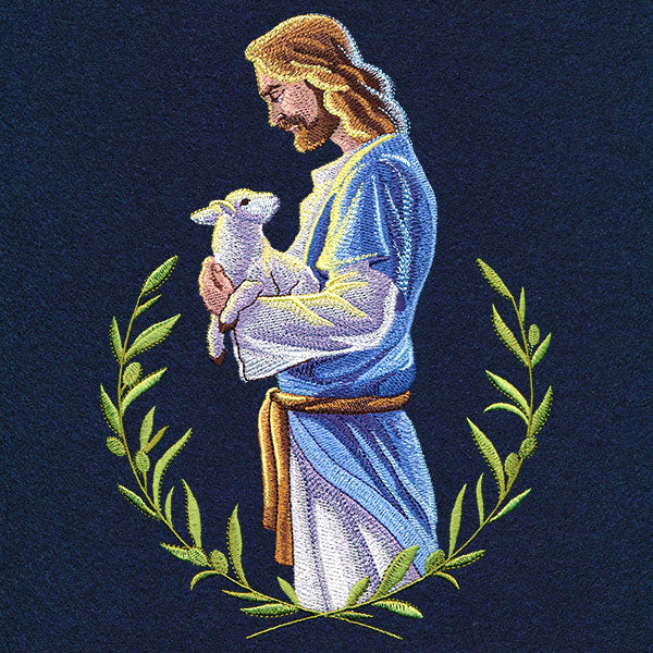 Good Shepherd Jesus with Lamb