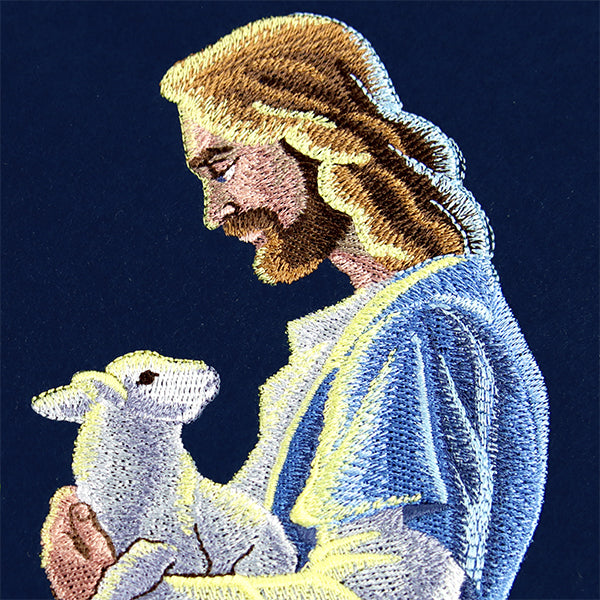 Good Shepherd Jesus with Lamb – Embroidery Library