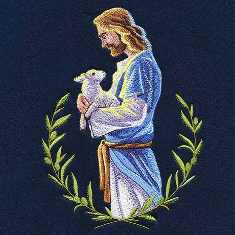 Good Shepherd Jesus with Lamb
