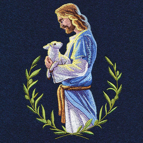 Good Shepherd Jesus with Lamb