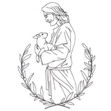 Good Shepherd Jesus with Lamb (Vintage Stitch)
