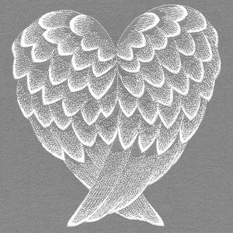 Elegant Heart Angel Wings