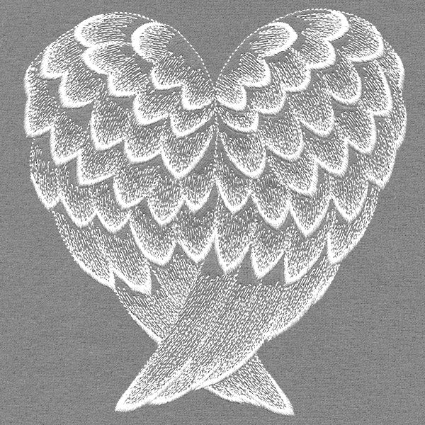 Elegant Heart Angel Wings