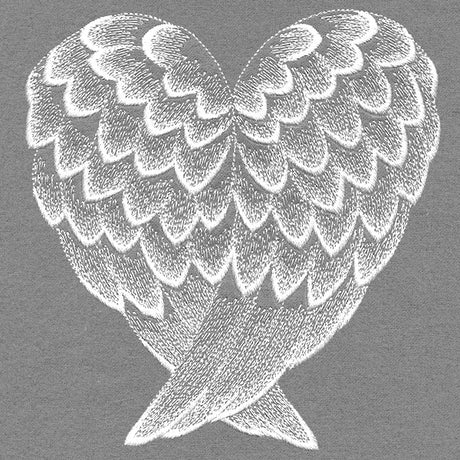 Elegant Heart Angel Wings