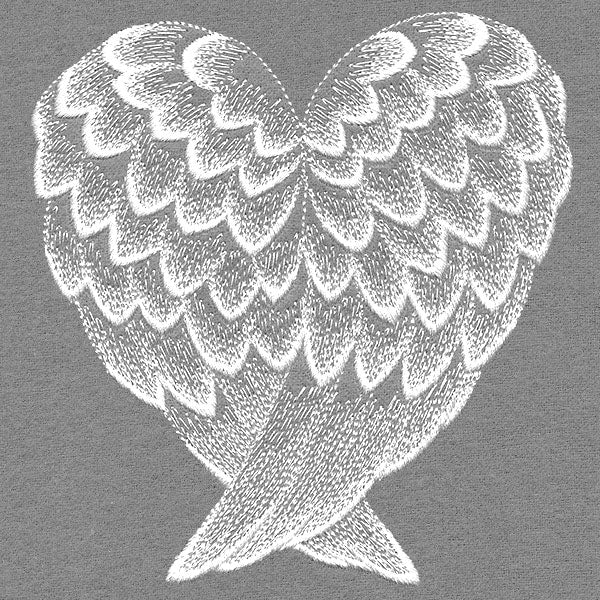 Elegant Heart Angel Wings
