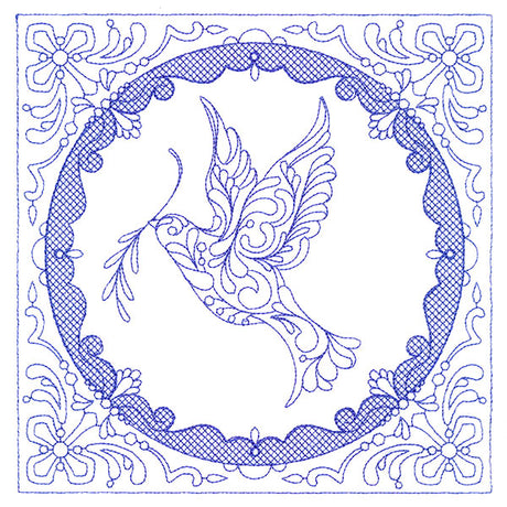 Faithful Stitches - Dove (Trapunto)