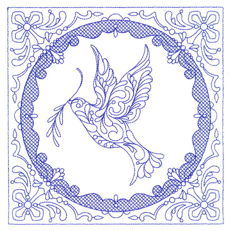 Faithful Stitches - Dove (Trapunto)