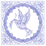 Faithful Stitches - Dove (Trapunto)