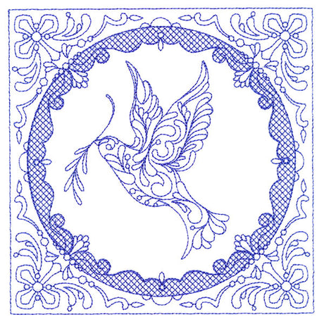 Faithful Stitches - Dove (Trapunto)