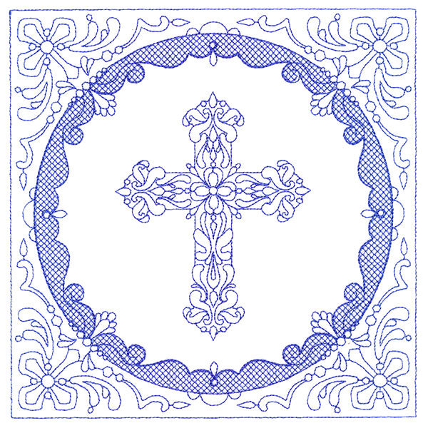 Faithful Stitches - Cross (Trapunto)