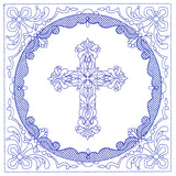 Faithful Stitches - Cross (Trapunto)