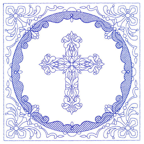 Faithful Stitches - Cross (Trapunto)