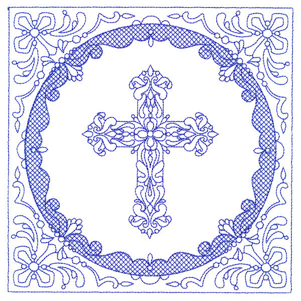 Faithful Stitches - Cross (Trapunto)