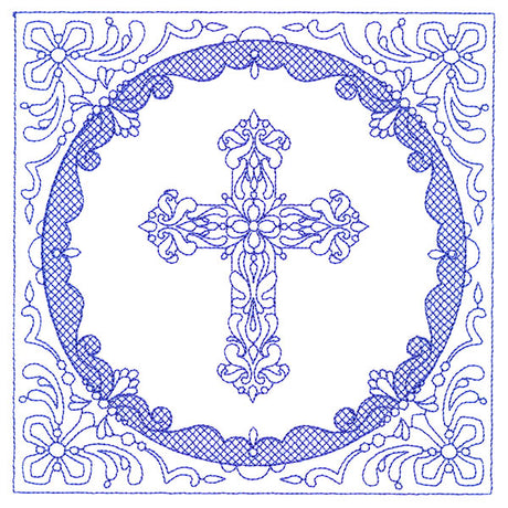 Faithful Stitches - Cross (Trapunto)