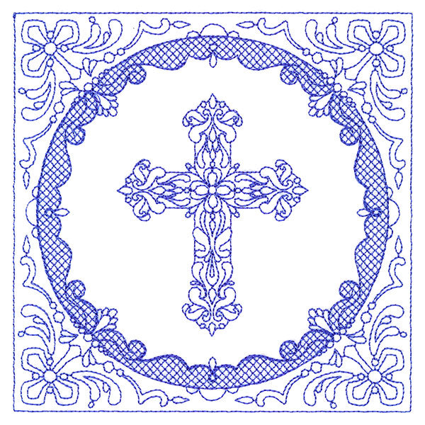 Faithful Stitches - Cross (Trapunto)