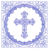 Faithful Stitches - Cross (Trapunto)