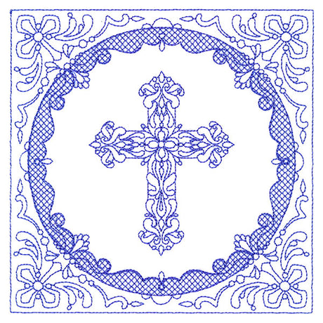 Faithful Stitches - Cross (Trapunto)