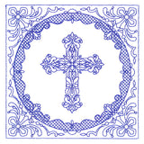 Faithful Stitches - Cross (Trapunto)
