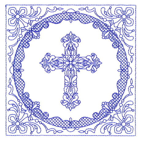 Faithful Stitches - Cross (Trapunto)