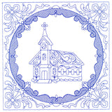 Faithful Stitches - Church (Trapunto)
