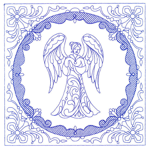 Faithful Stitches - Angel (Trapunto)