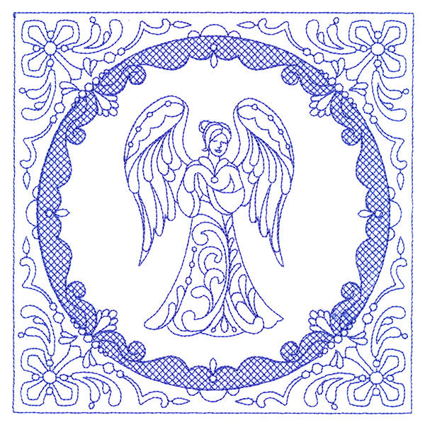 Faithful Stitches - Angel (Trapunto)