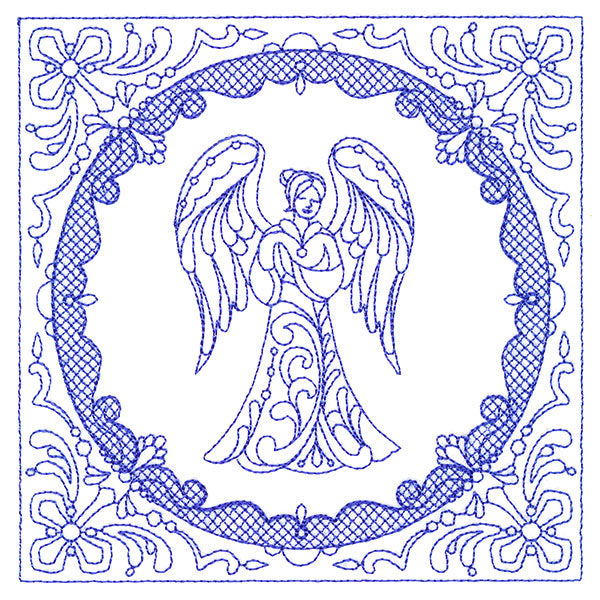 Faithful Stitches - Angel (Trapunto)