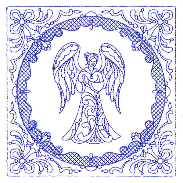 Faithful Stitches - Angel (Trapunto)