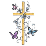 Cross with Butterfly Filigree