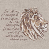 Be Strong and Courageous Lion