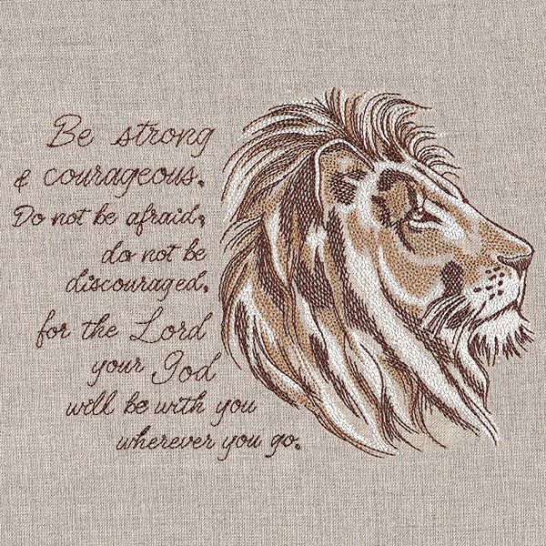 Be Strong and Courageous Lion