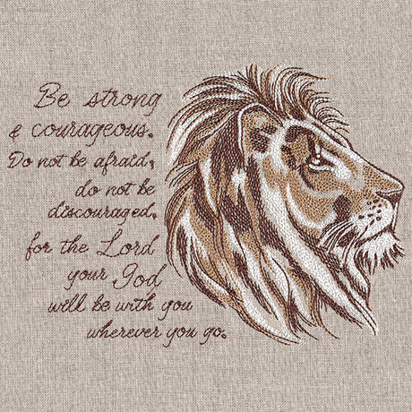 Be Strong and Courageous Lion
