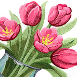 Realistic and Lovely Vase of Tulips