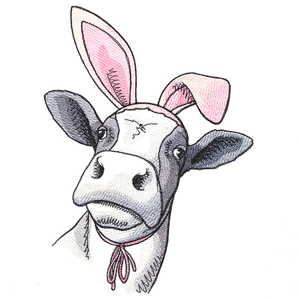 Bunny Ear Easter Cow