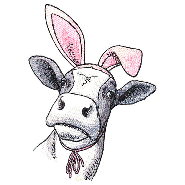 Bunny Ear Easter Cow