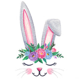 Charming Bunny in Flower Crown