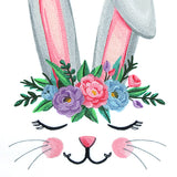 Charming Bunny in Flower Crown