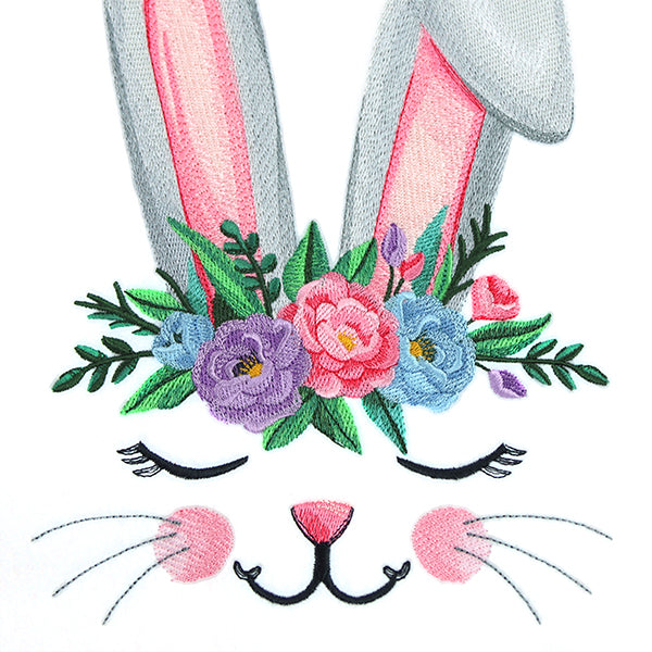 Charming Bunny in Flower Crown