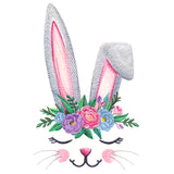 Charming Bunny in Flower Crown