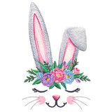 Charming Bunny in Flower Crown