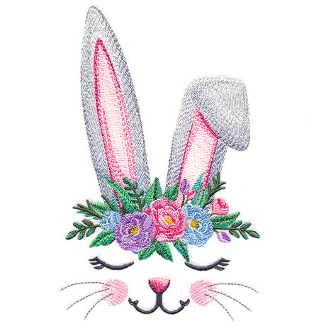Charming Bunny in Flower Crown