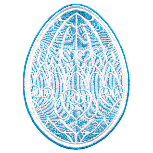 Easter Egg Artistry - Intricate Hearts