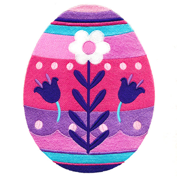Easter Egg Artistry - Folk Flowers
